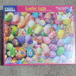 White Mountain Vibrant Easter Eggs Puzzle